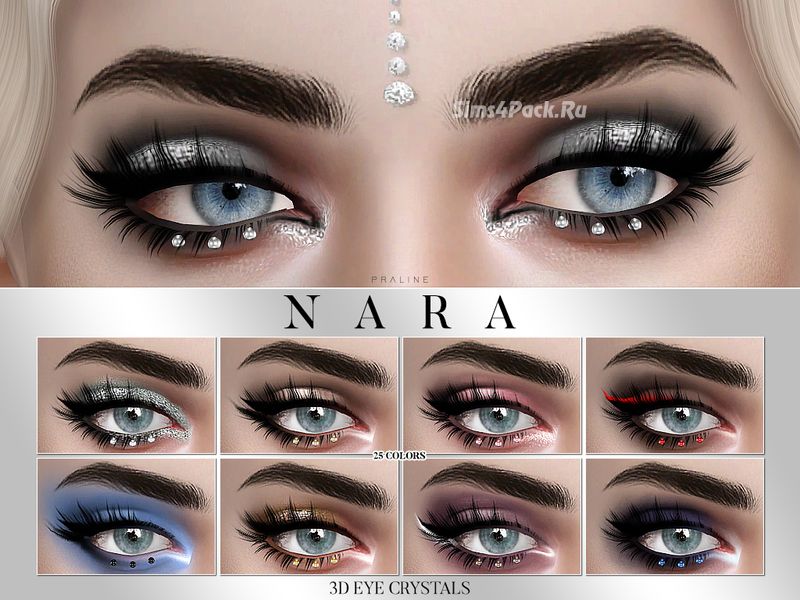 Декор для глаз "Nara 3D Eye Crystal Glitter"