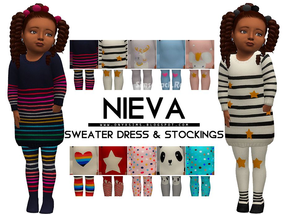 Комплект одежды "NIEVA SWEATER DRESS & TIGHTS"