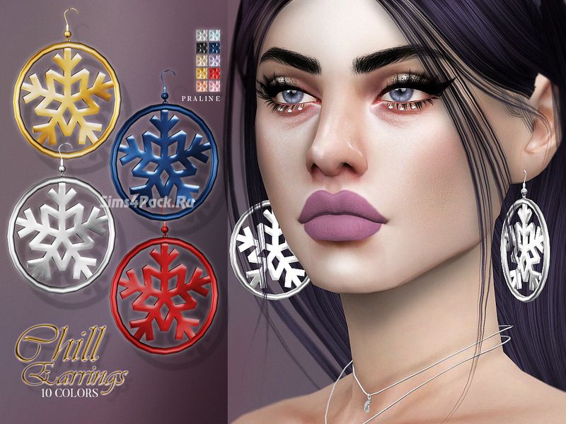 Серьги "Chill Hoop Earrings"