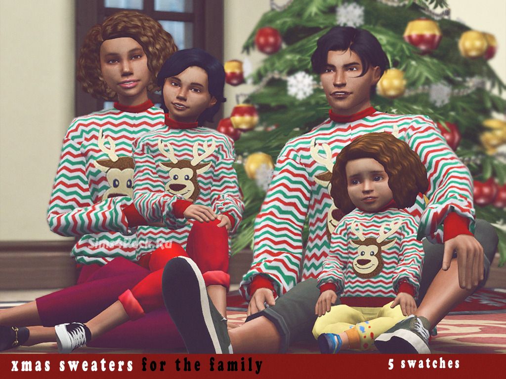 Набор Рождественских свитеров "Xmas sweaters for the family"