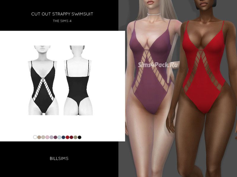 Купальник "Cut Out Strappy Swimsuit"