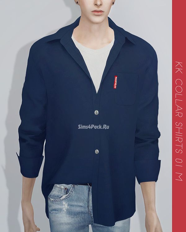 Рубашка "KK Collar shirts 01 M"