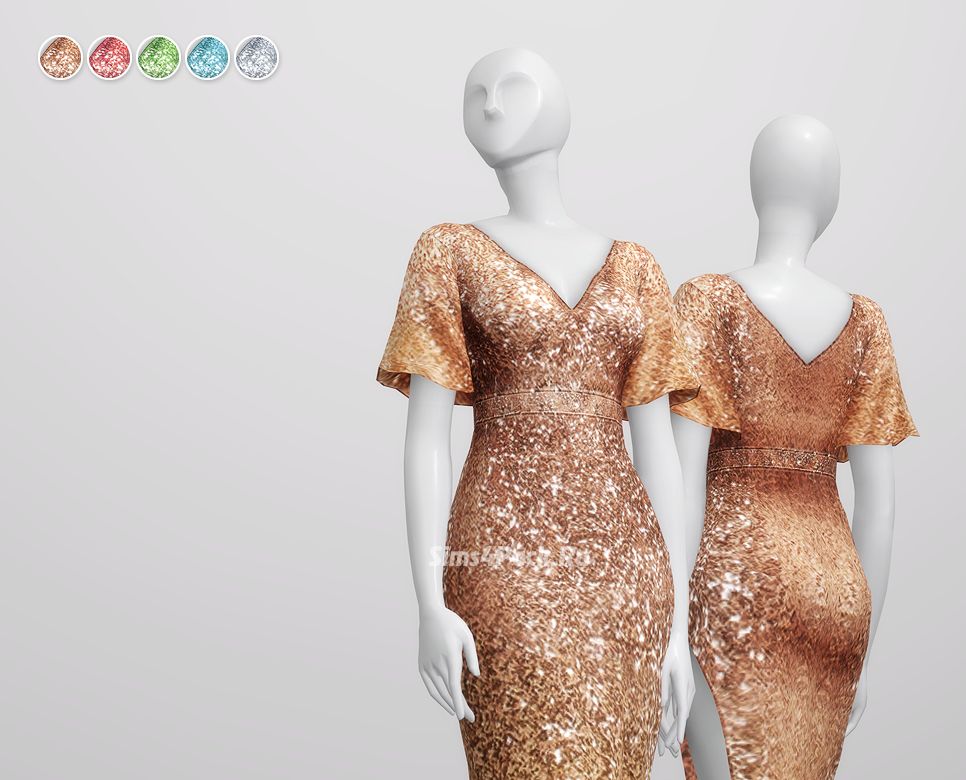 Платье "Ombre sequined Gown by Marchesa Notte"