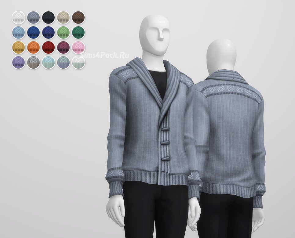 Комплект одежды "Shawl Collar Cardigan Sweater for M"