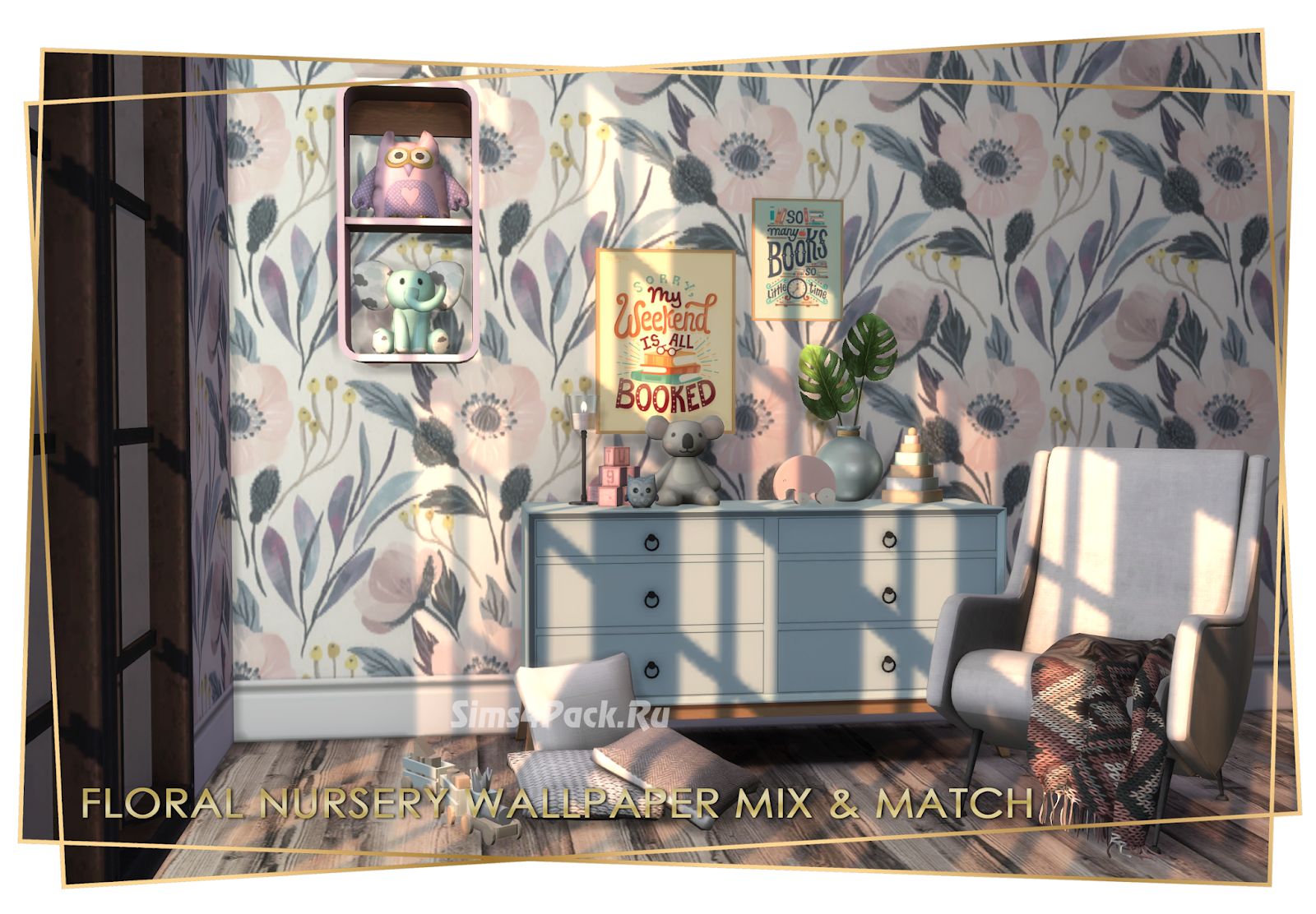 Набор настенных покрытий "Floral Nursery Wallpaper Mix & Match"