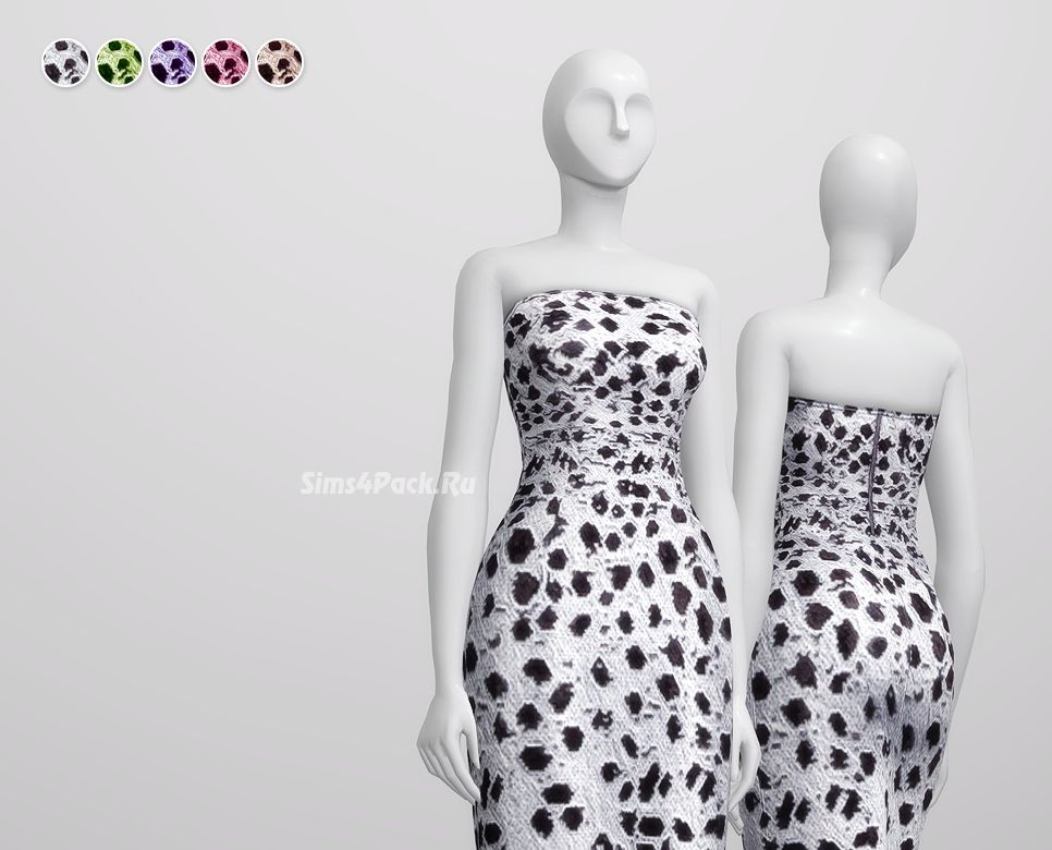 Платье "Strapless sequined midi Dress"