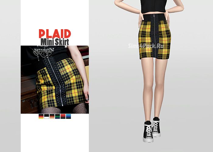 Юбка "Plaid Mini Skirt"
