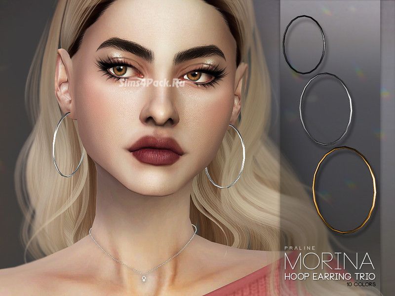 Набор серег "Morina Hoop Earring Trio"