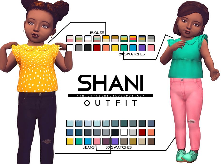 Блузка и джинсы "TODDLER SHANI SET"