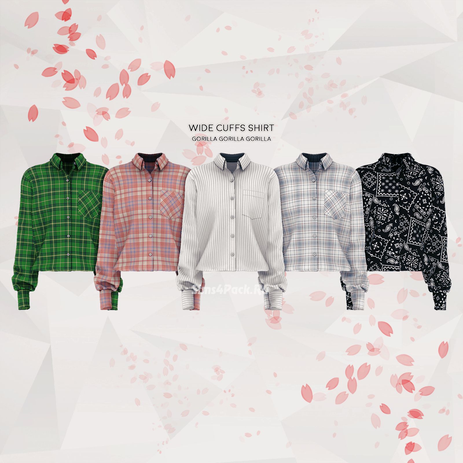 Рубашка "Wide Cuffs Shirt"