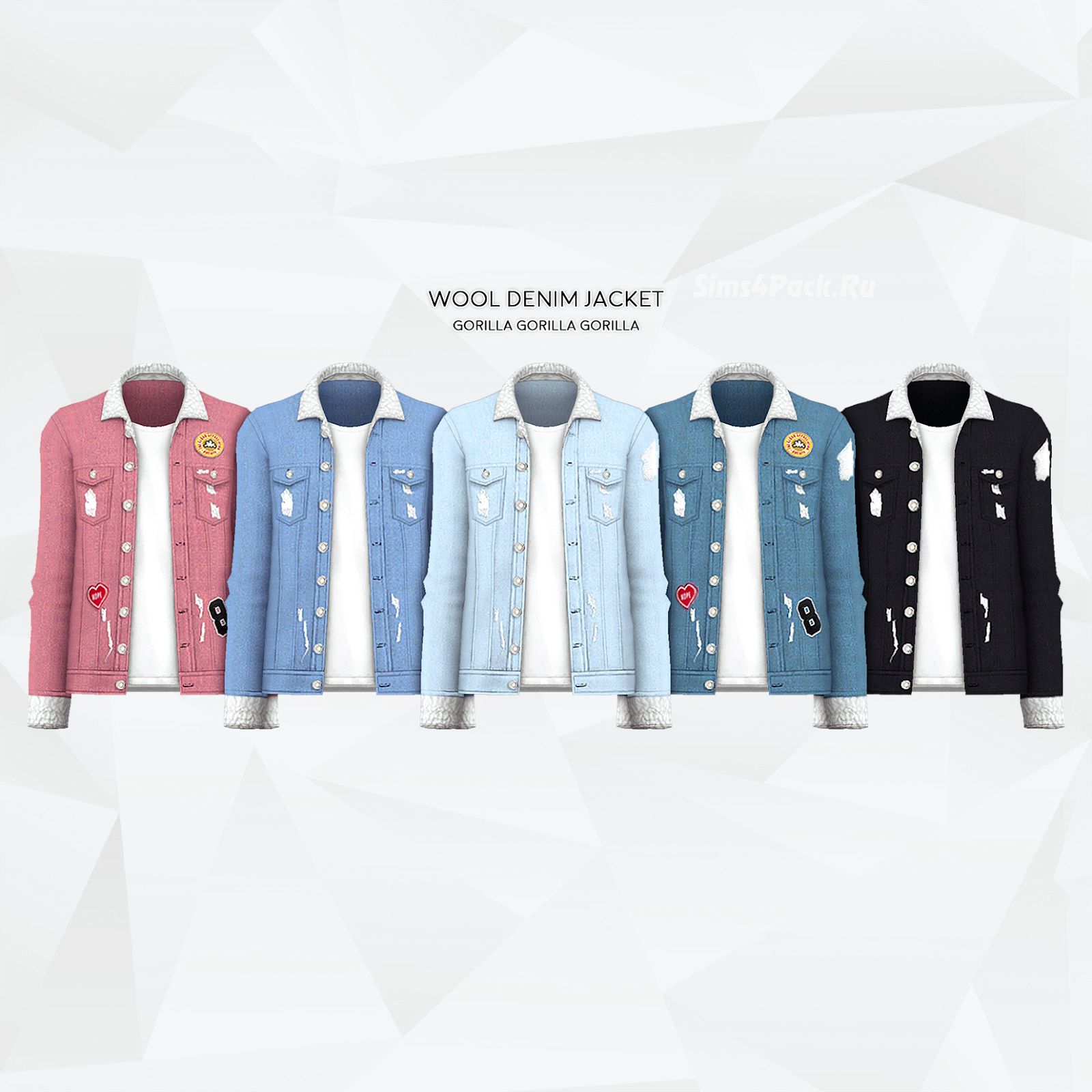 Куртка и джемпер "Wool Denim Jacket"