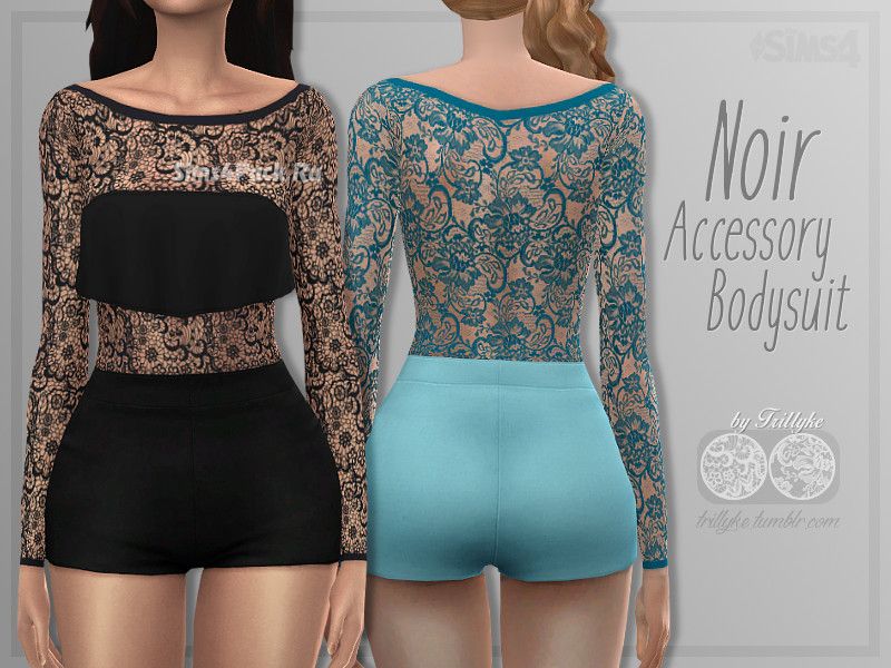 Боди "Noir Accessory Bodysuit"
