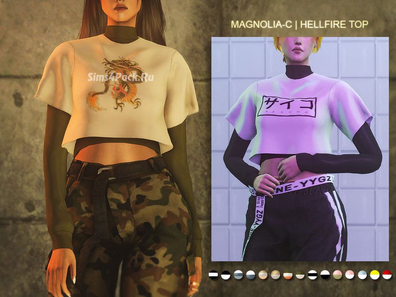 Водолазка и топ "Hellfire Top"