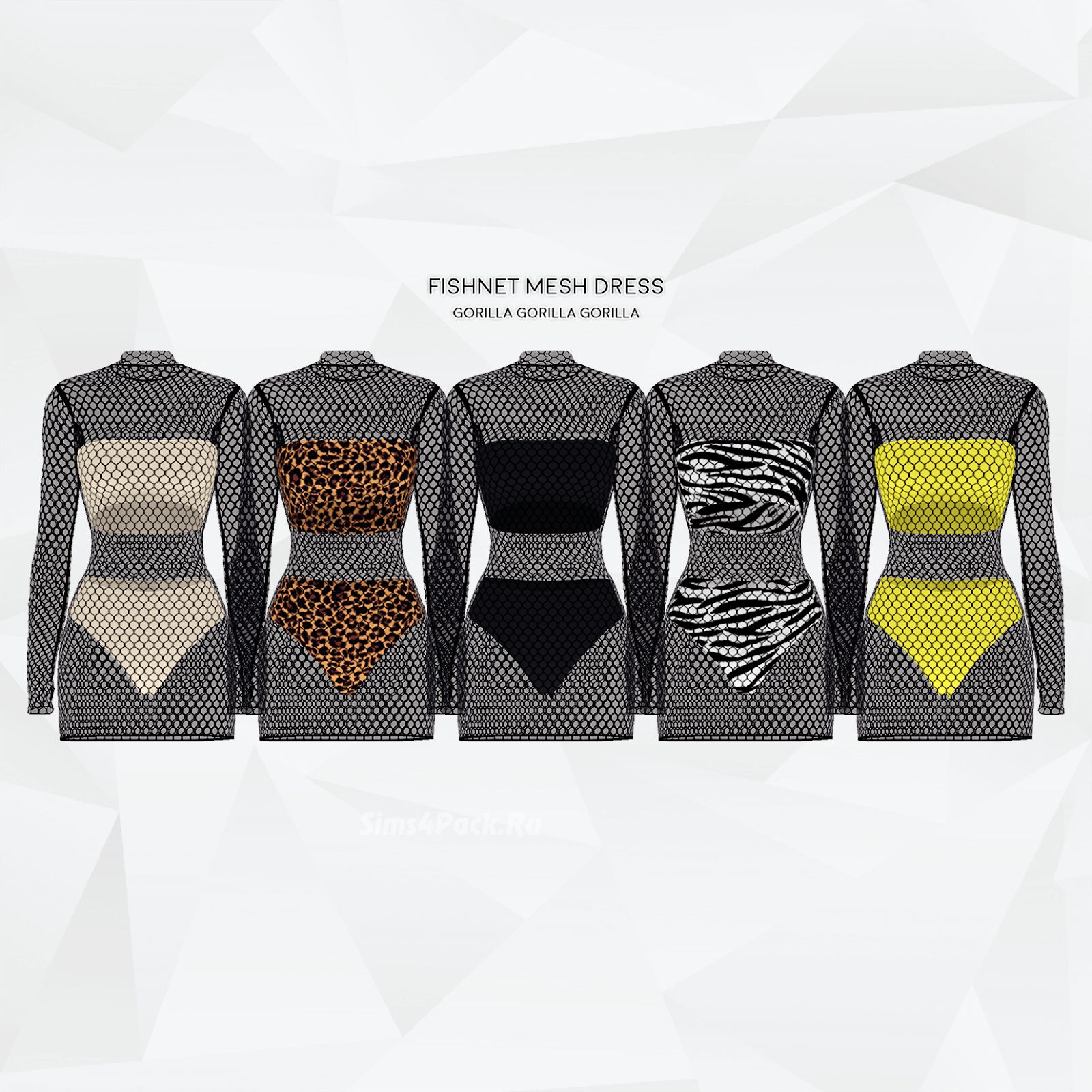 Платье "Fishnet Mesh Dress"