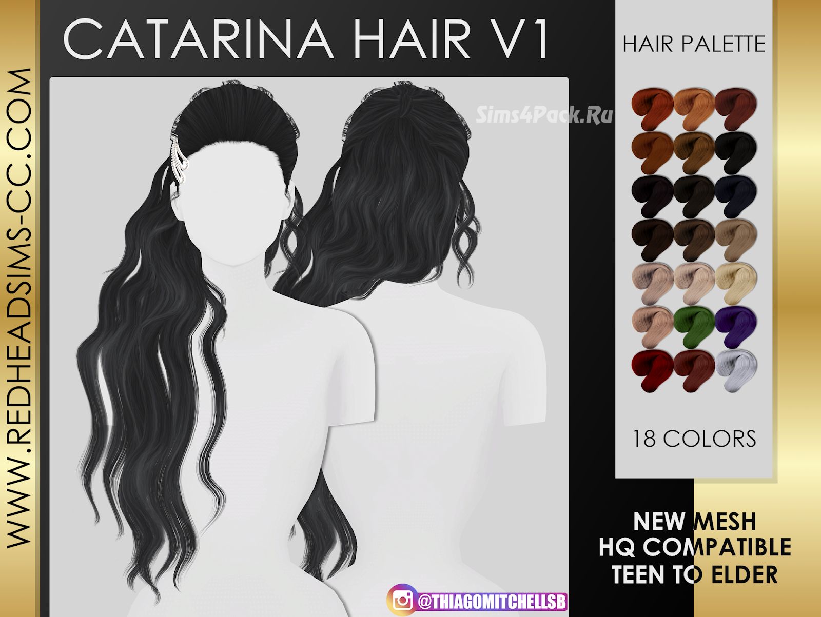 Женская прическа "CATARINA HAIR V1"