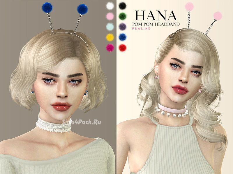Ободок "Hana Pom Pom Headband"