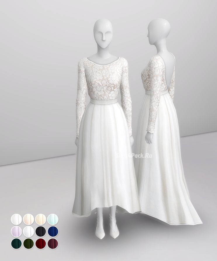 Свадебное платье "White Clover embroidered Gown by Rime Arodaky"