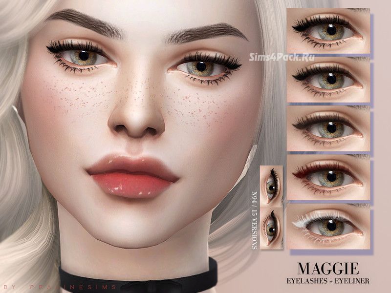Подводка и реснички "Maggie Eyelashes + Eyeliner N94"