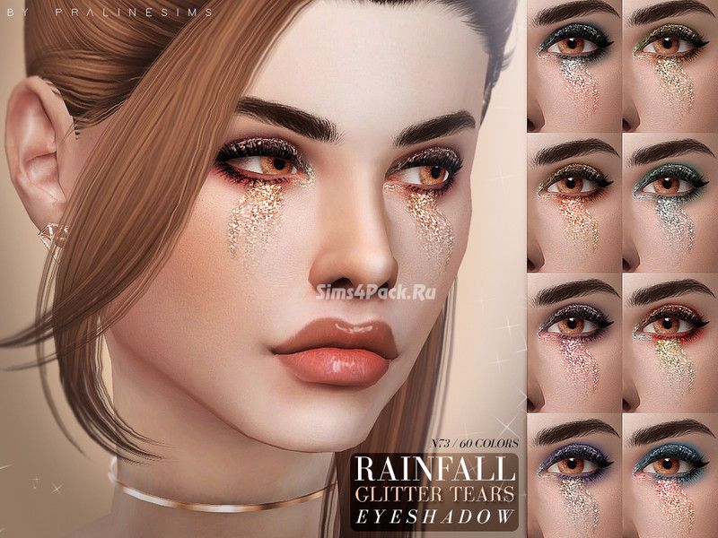 Тени для век "RAINFALL Glitter Tears Eyeshadow N73"