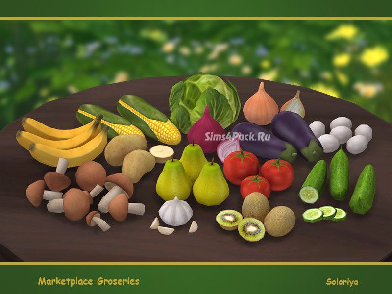 Декоративные продукты "Marketplace Groceries"