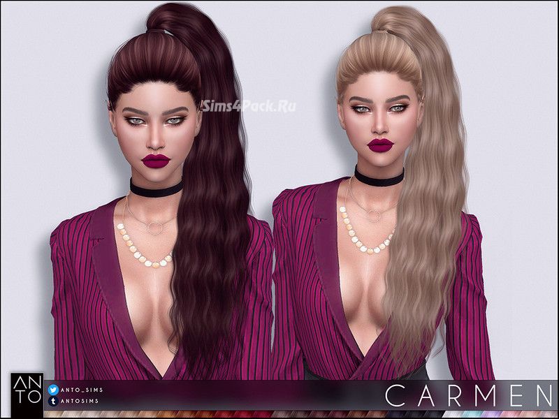 Женская прическа "Carmen"