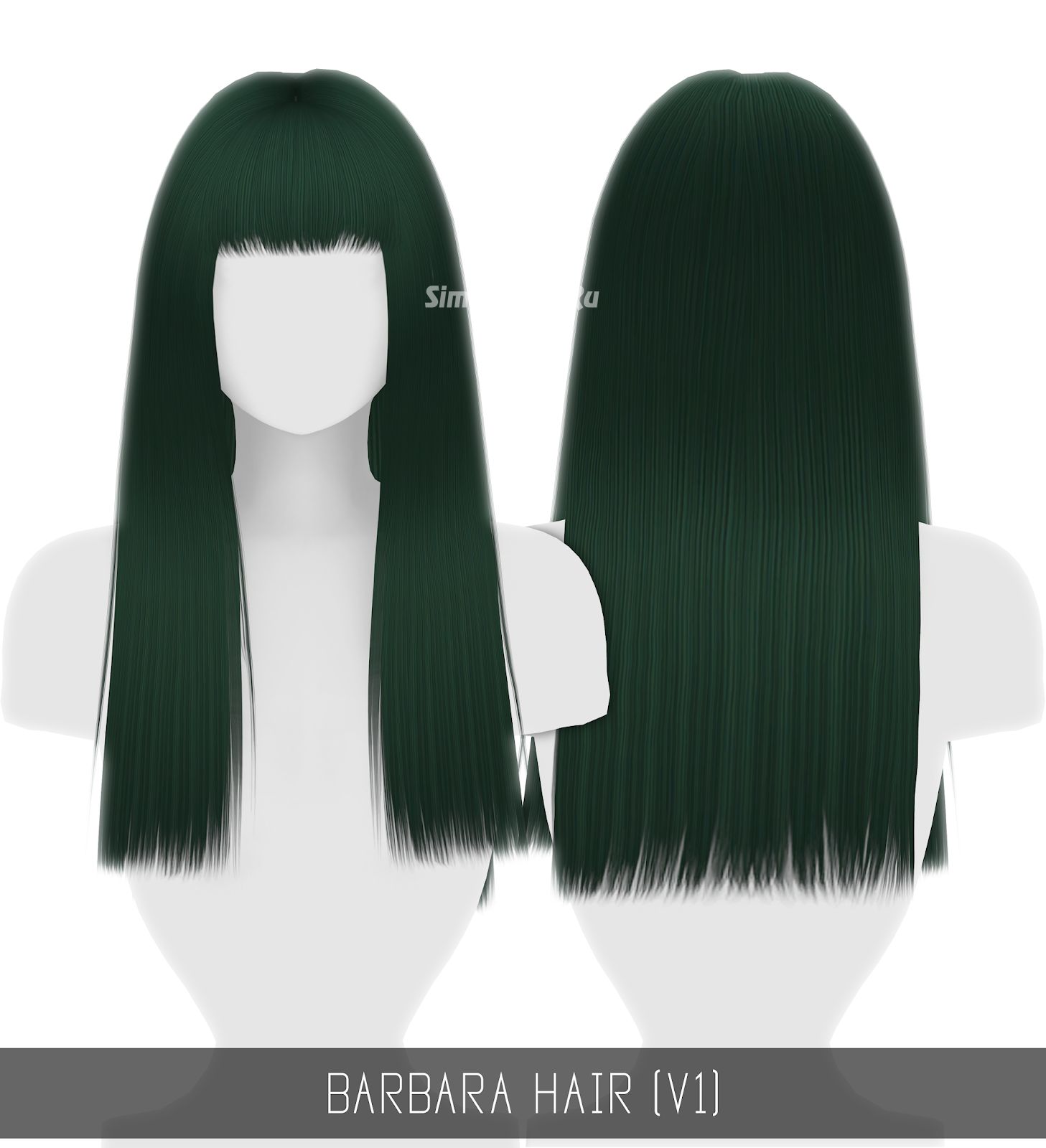 Женская прическа "BARBARA HAIR (V1 & V2)"