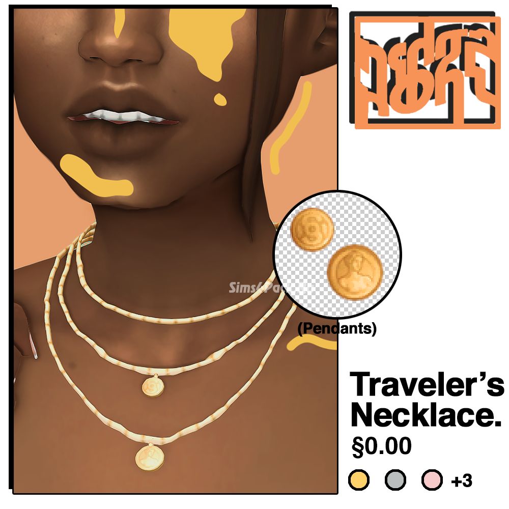 Комплект цепочек "traveler’s necklace"