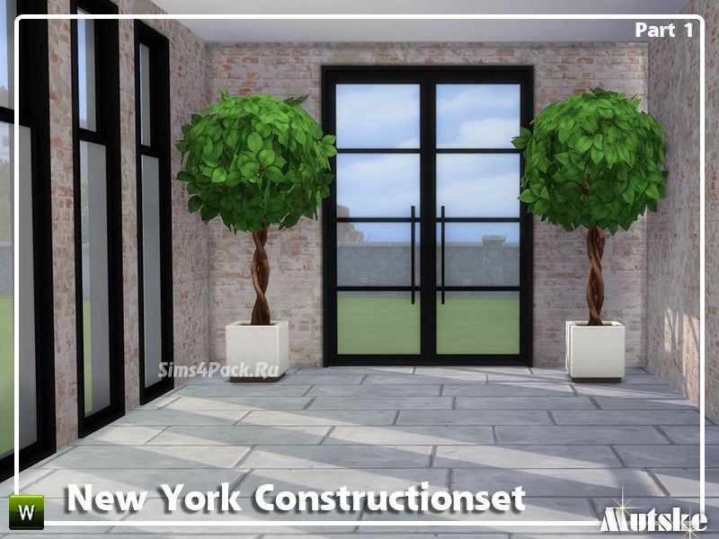 Набор окон, арок и дверей "New York Constructionset Part 1"