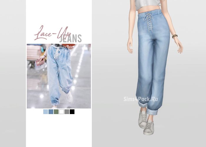 Джинсы "Lace-Up Jeans"
