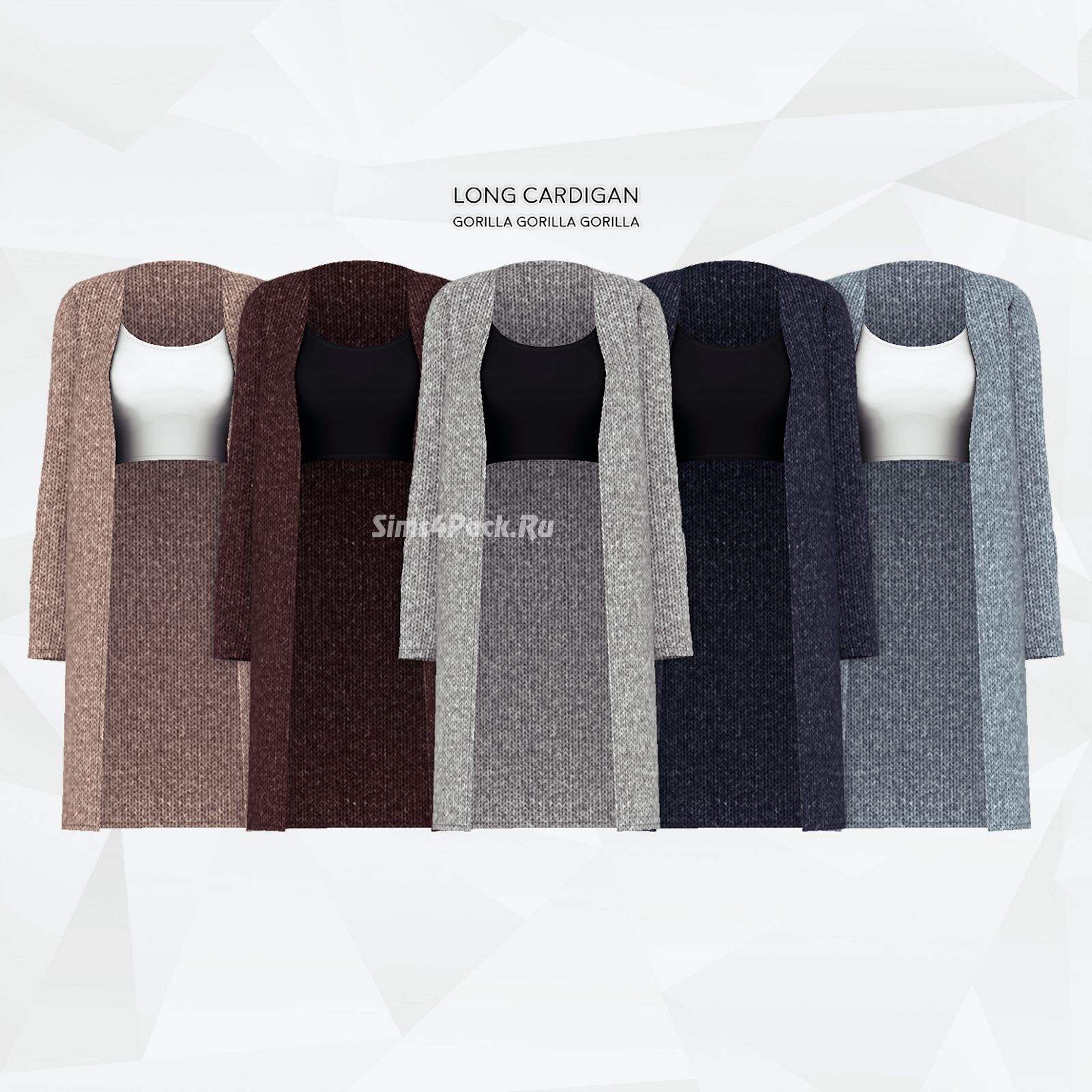 Кардиган и топ "Long Cardigan"