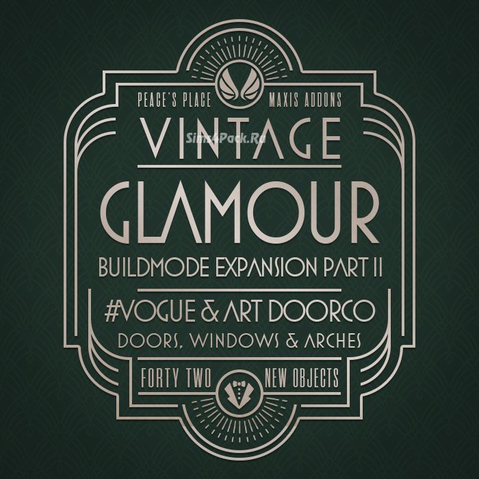 Набор дверей, окон и арок "VINTAGE GLAMOUR BUILDMODE ADDON PART II"