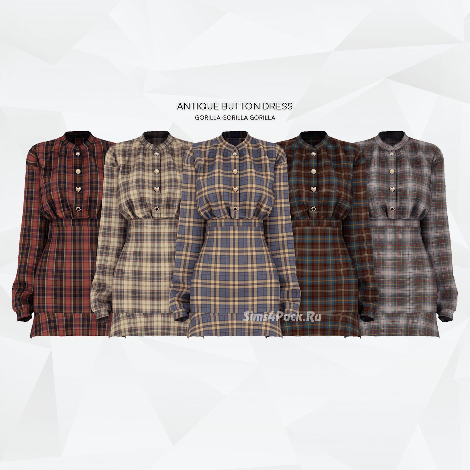 Платье "Antique Button Dress"