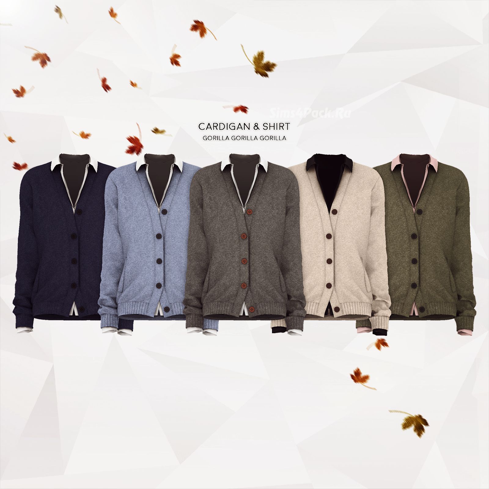 Рубашка и кардиган "Cardigan & Shirt"