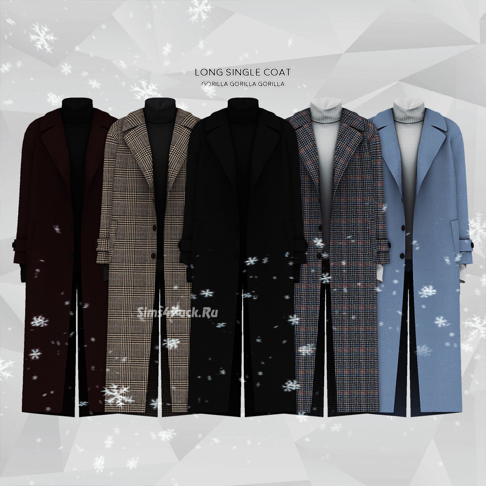Пальто и водолазка "Long Single Coat"