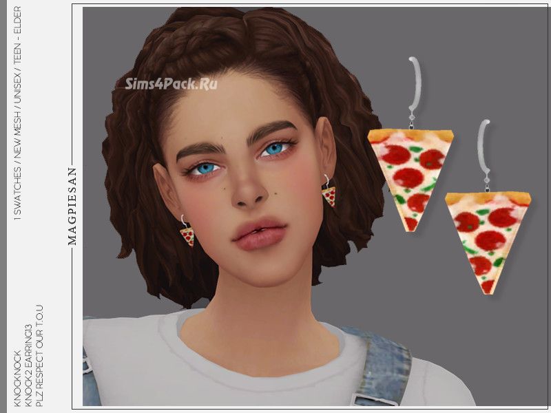 Серьги "KNOCK2 EARRINGS 13"