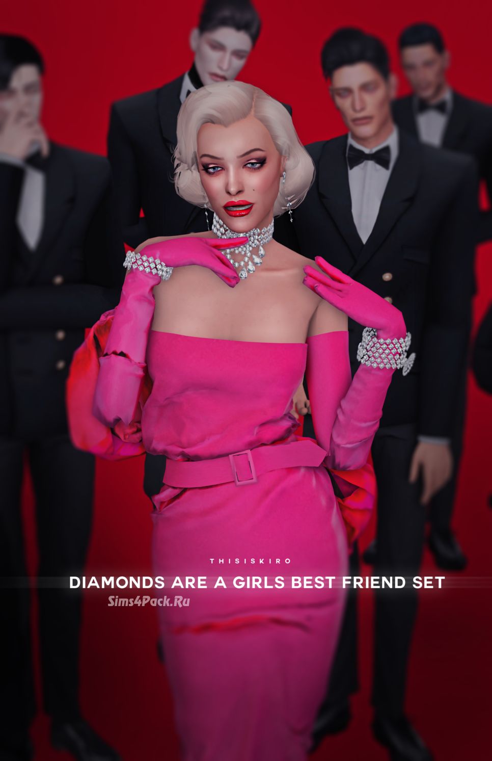 Платье и аксессуары "Kiro Diamonds Are A Girl's Best Friend set"