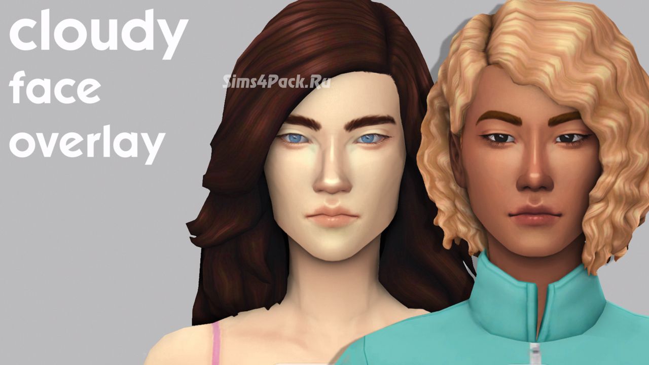 Скин лица "Cloudy Face Overlay"