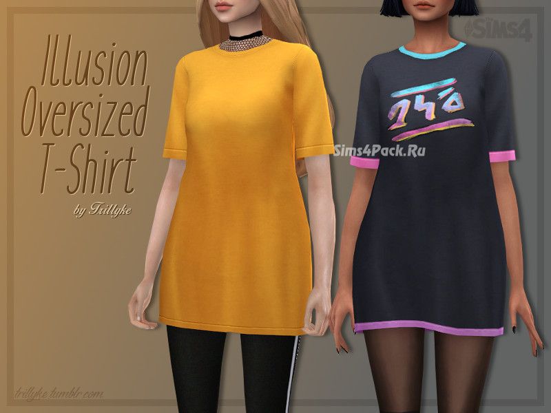 Футболка "Illusion Oversized T-Shirt"