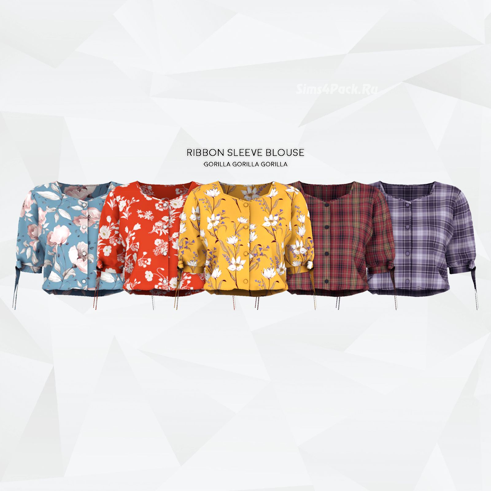 Блузка "Ribbon Sleeve Blouse"