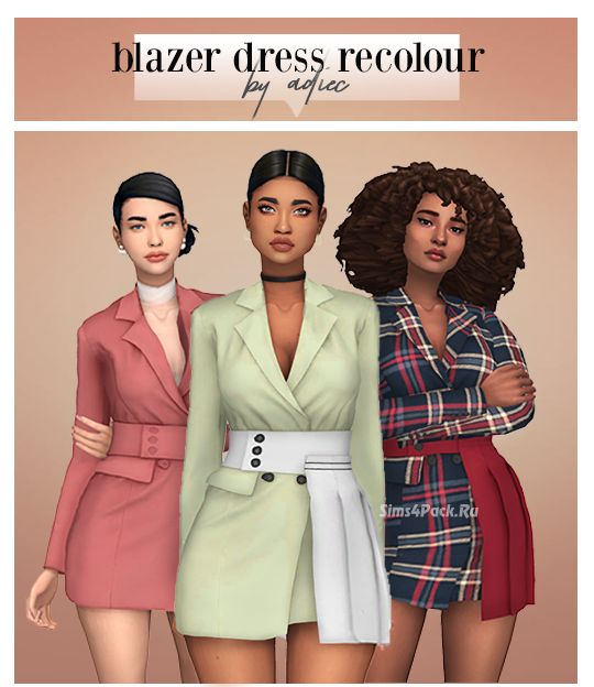 Платье "BLAZER DRESS BY RONA-SIMS RECOLOUR"
