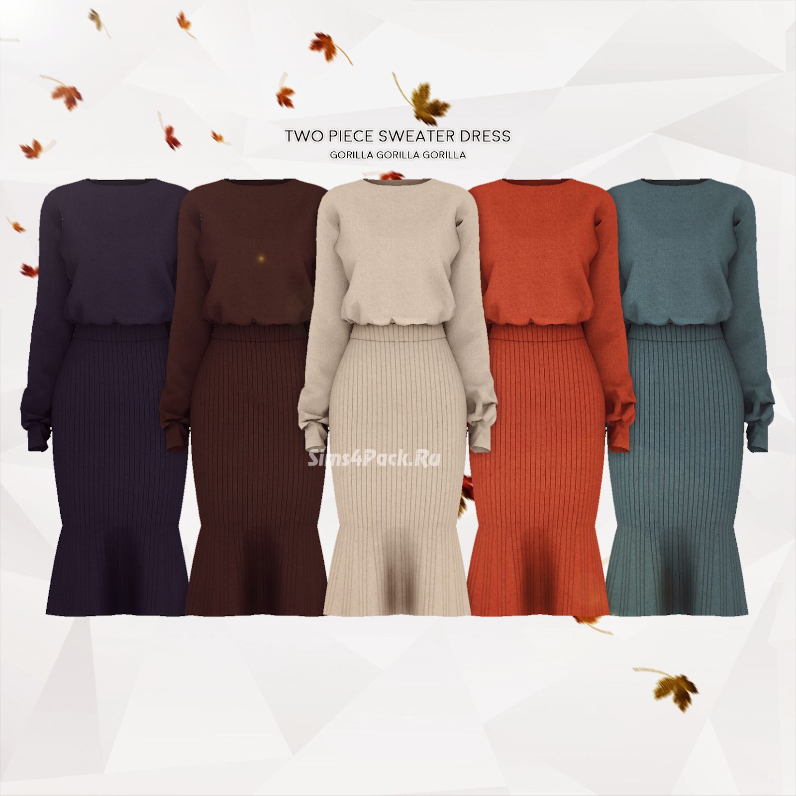 Свитер и юбка "Two Piece Sweater Dress"