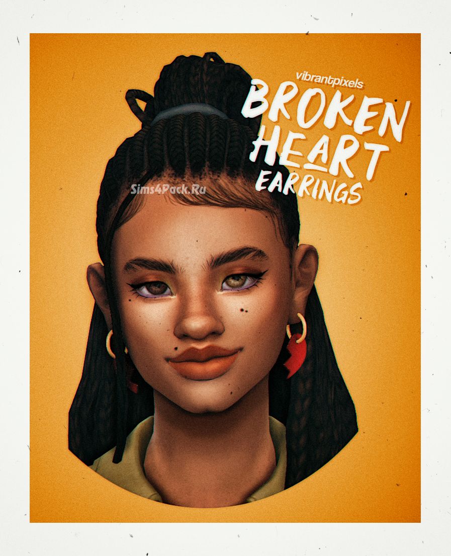 Серьги "broken heart earrings"