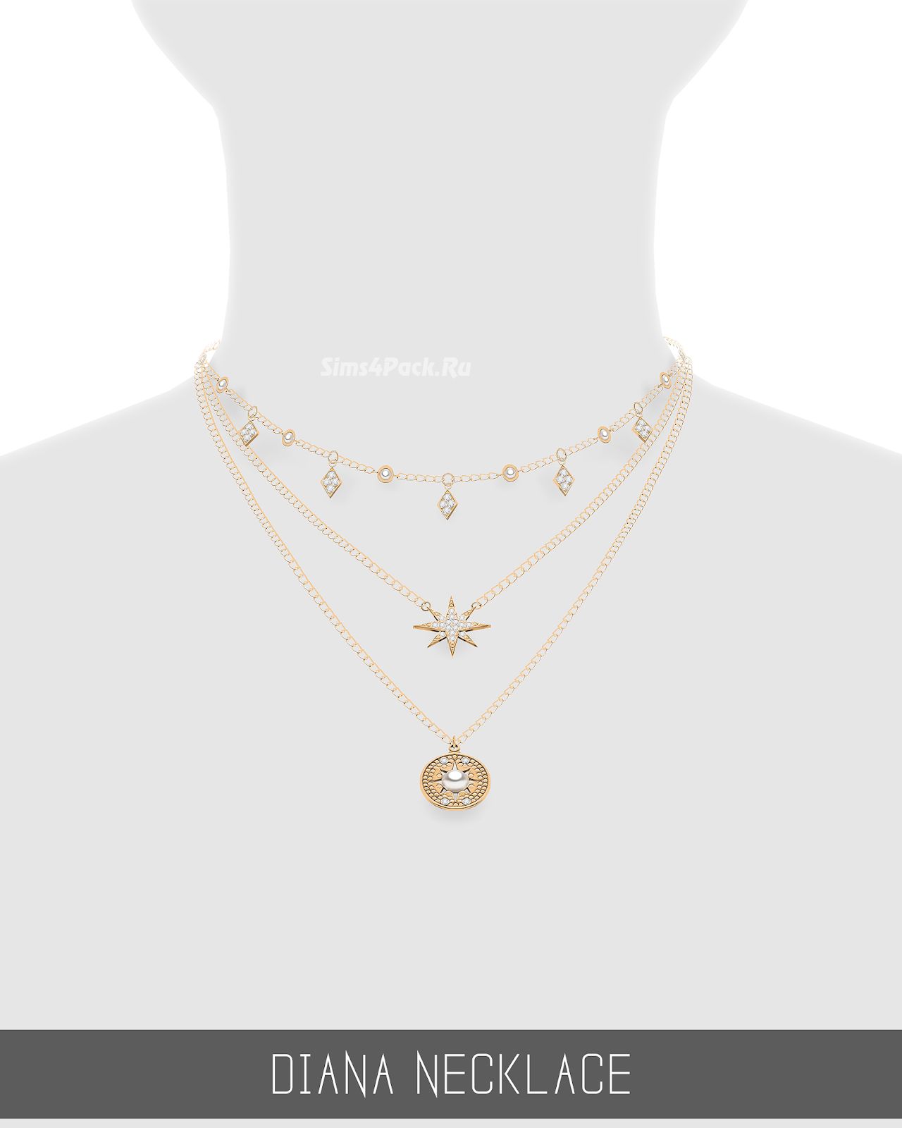 Комплект украшений "DIANA NECKLACE"