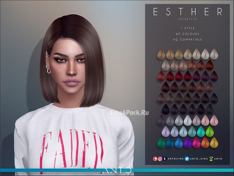 Женская прическа "Esther"