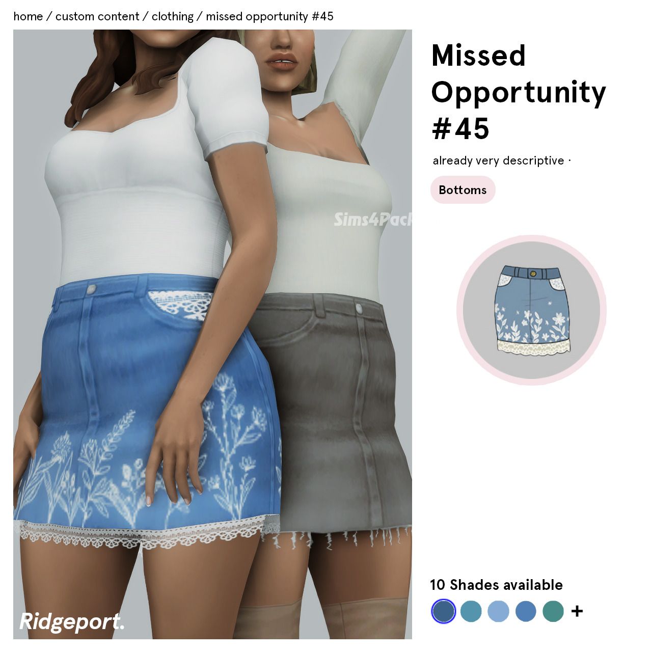 Юбка "MISSED OPPORTUNITY 45 SKIRT"