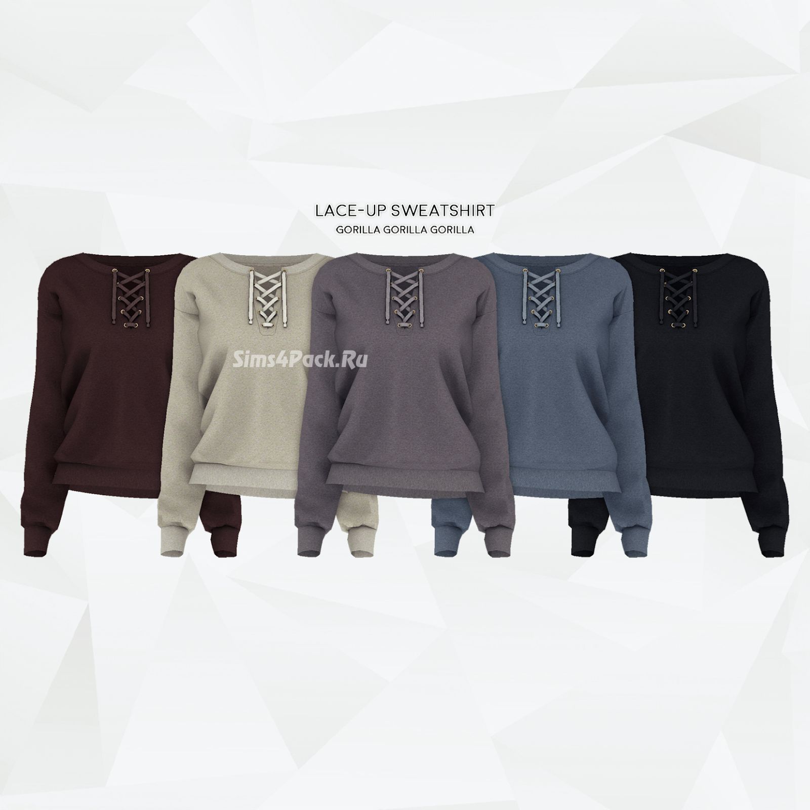 Женский свитшот "Lace-Up Sweatshirt"