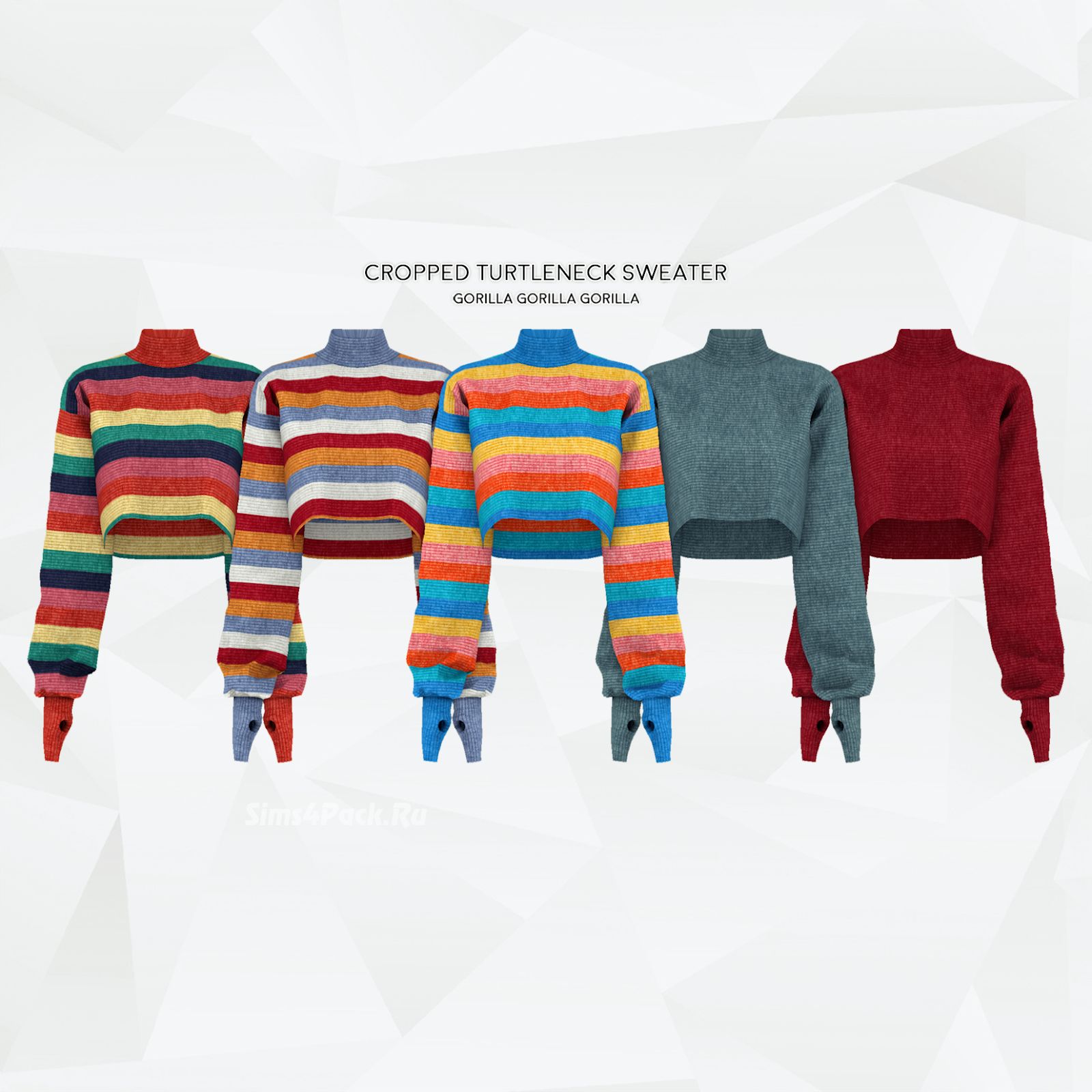 Свитер "Cropped Turtleneck Sweater 2"
