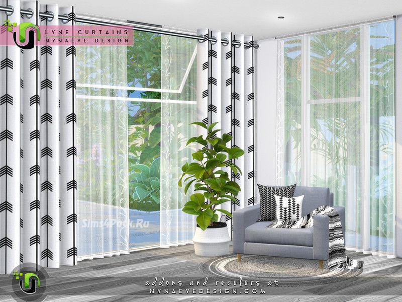 Набор штор, занавесок и жалюзи "Lyne Curtains I"