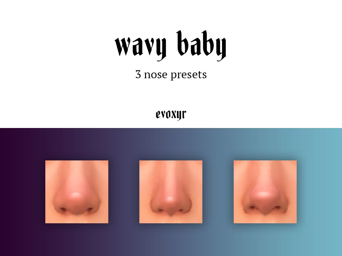 Пресеты носа "wavy baby nose presets"