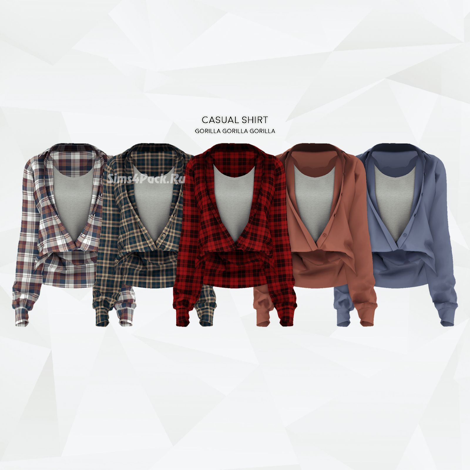 Рубашка и майка "Casual Shirt AF"